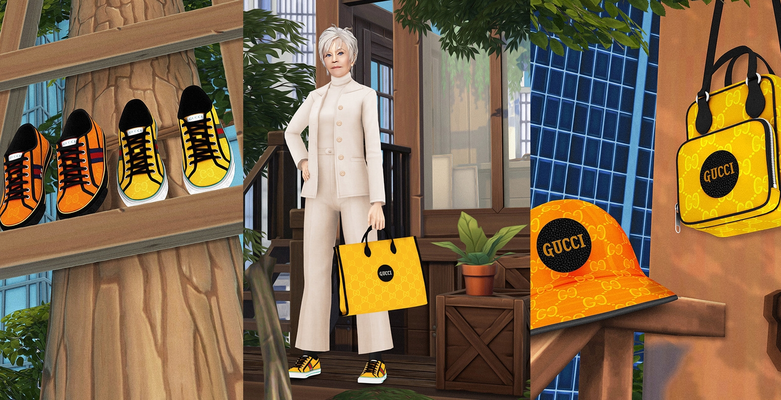 Gucci Partners With The Sims 4 Custom Content Creators For “Off the Grid” Campaign