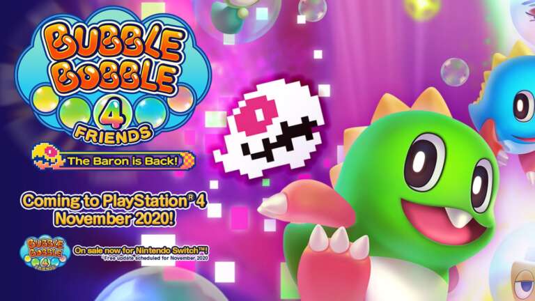 Bubble Bobble 4 Friends: The Baron is Back! Launch Announced For November 17