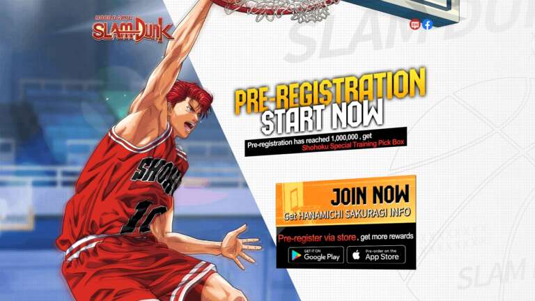 Slam Dunk Basketball Mobile Game Pre-Registrations Available Now With Bonuses
