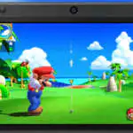 Mario Playing Golf on the Nintendo 3DS