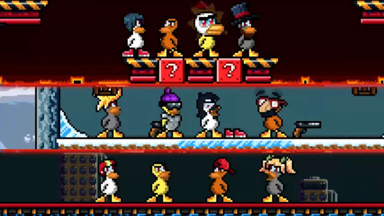The Bizarre Title Duck Game Receives It's 1.5 Update Bring Eight Player Mayhem