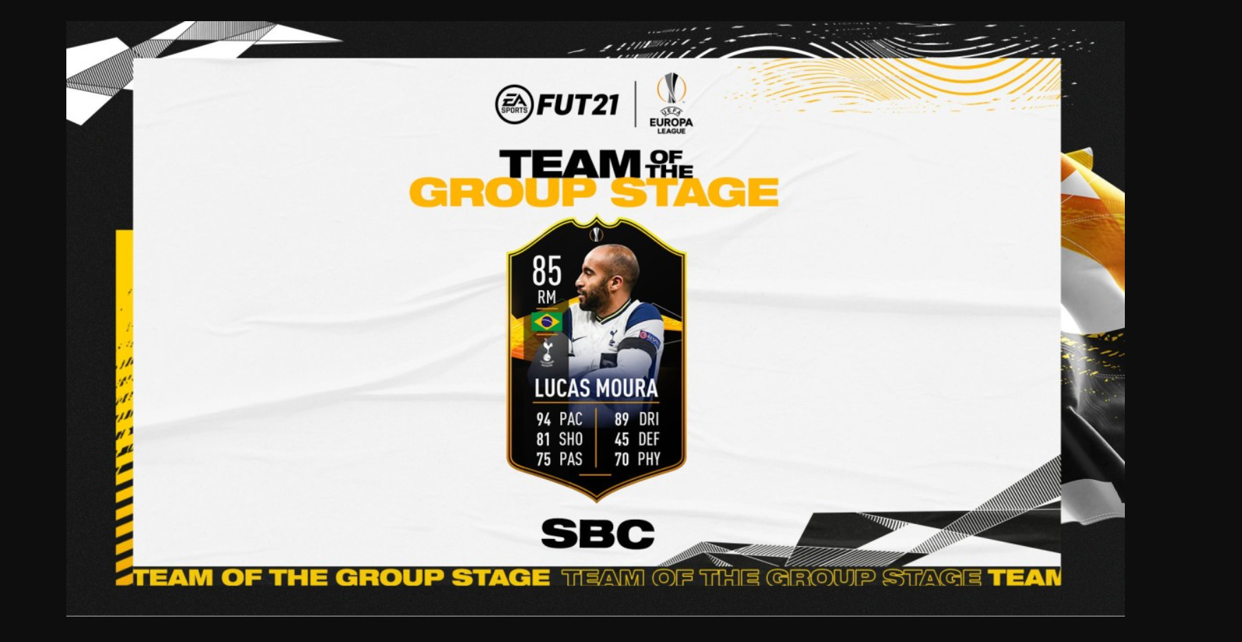 Should You Do The Europa Team Of The Group Stages Lucas Moura SBC In FIFA 21? Not A Live Card!