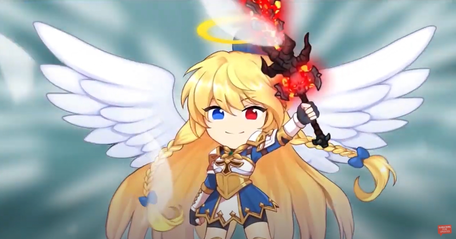 Help A Novice Angel Become Stronger In The Mobile Game Raising Archangel