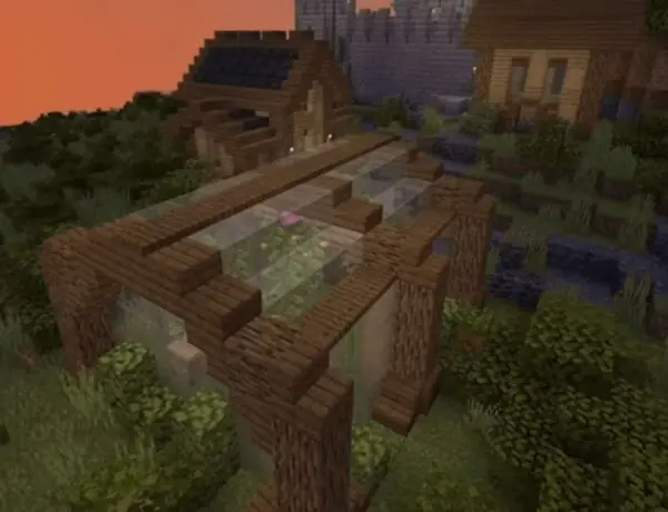 A Player Of The Video Game Minecraft Displays A Magnificent Mansion That They Constructed In The Desert Biome And Is Lavishly Furnished