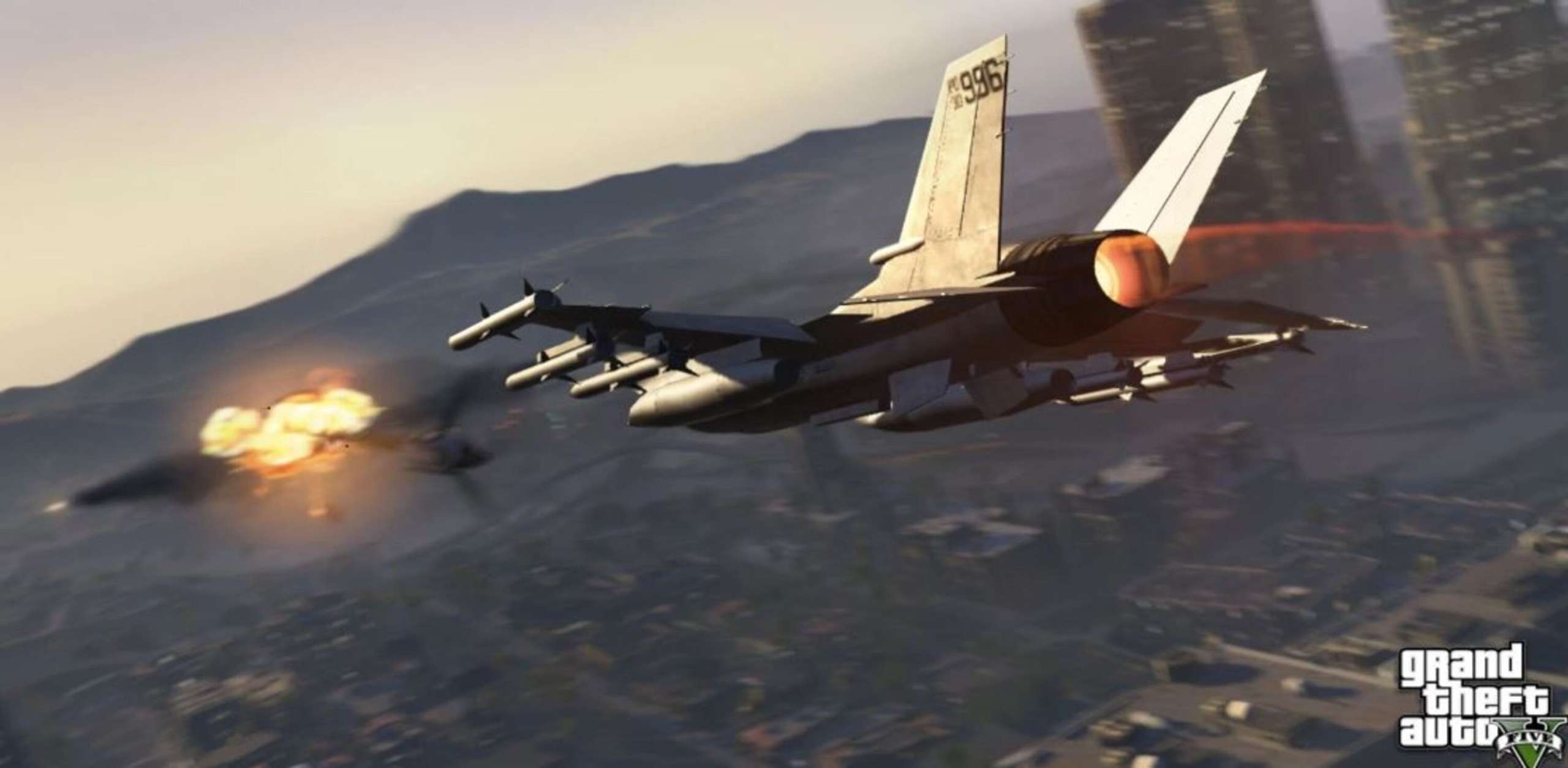 A GTA Grand Theft Auto Online Player Makes The Closest Of Calls As Hming Missile Locks On And Stalks Their Military Jet