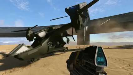 The UH-144 Falcon Rotor Copter That Might Be In Halo Infinite Is Depicted In The Most Recent Leak As An Unfinished Model