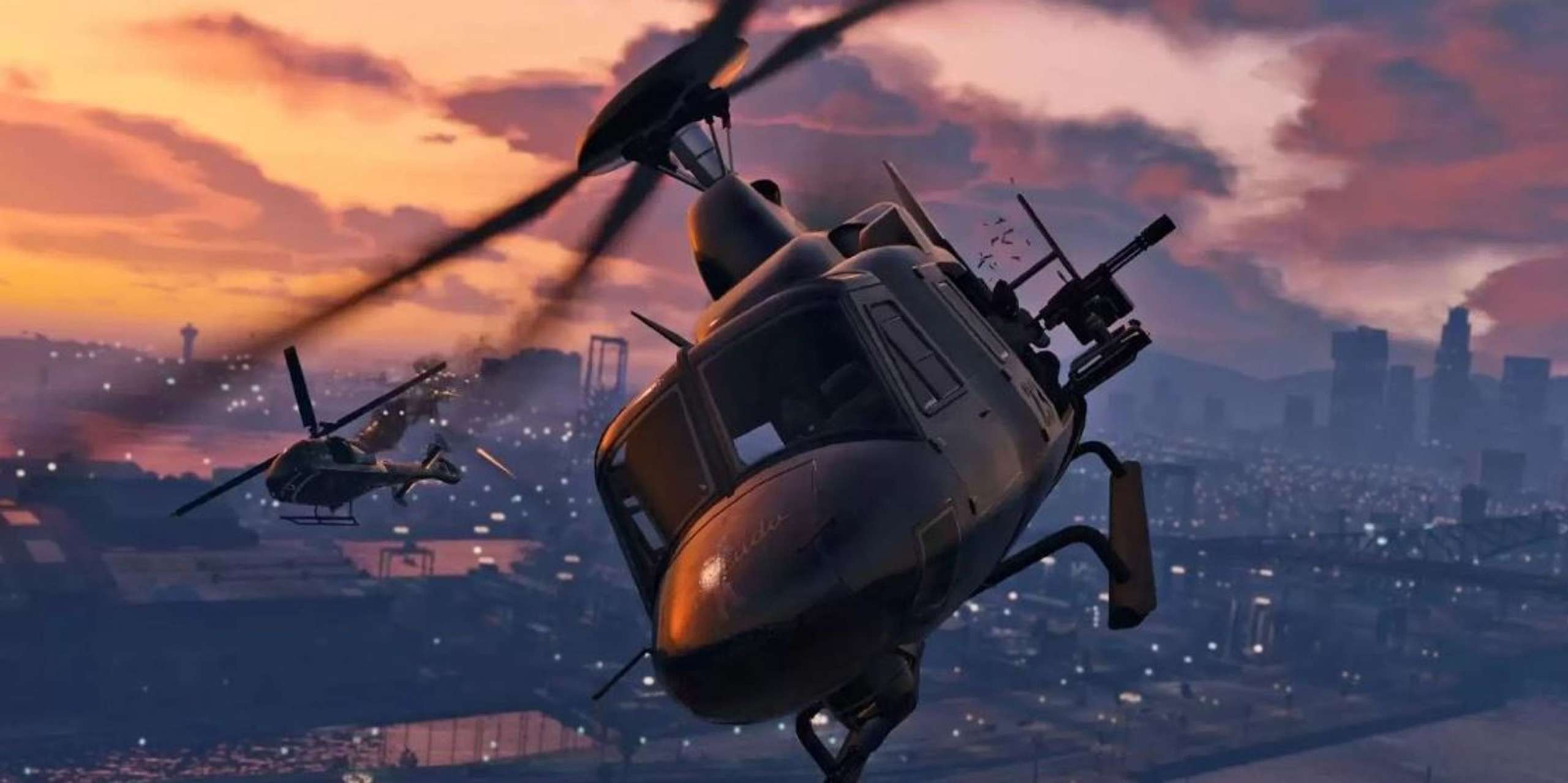 The Car Surprises A GTA Grand Theft Auto Online Player By Promptly Taking Out A Nearby Bounty Target As Soon As They Step Out Of Their Chopper