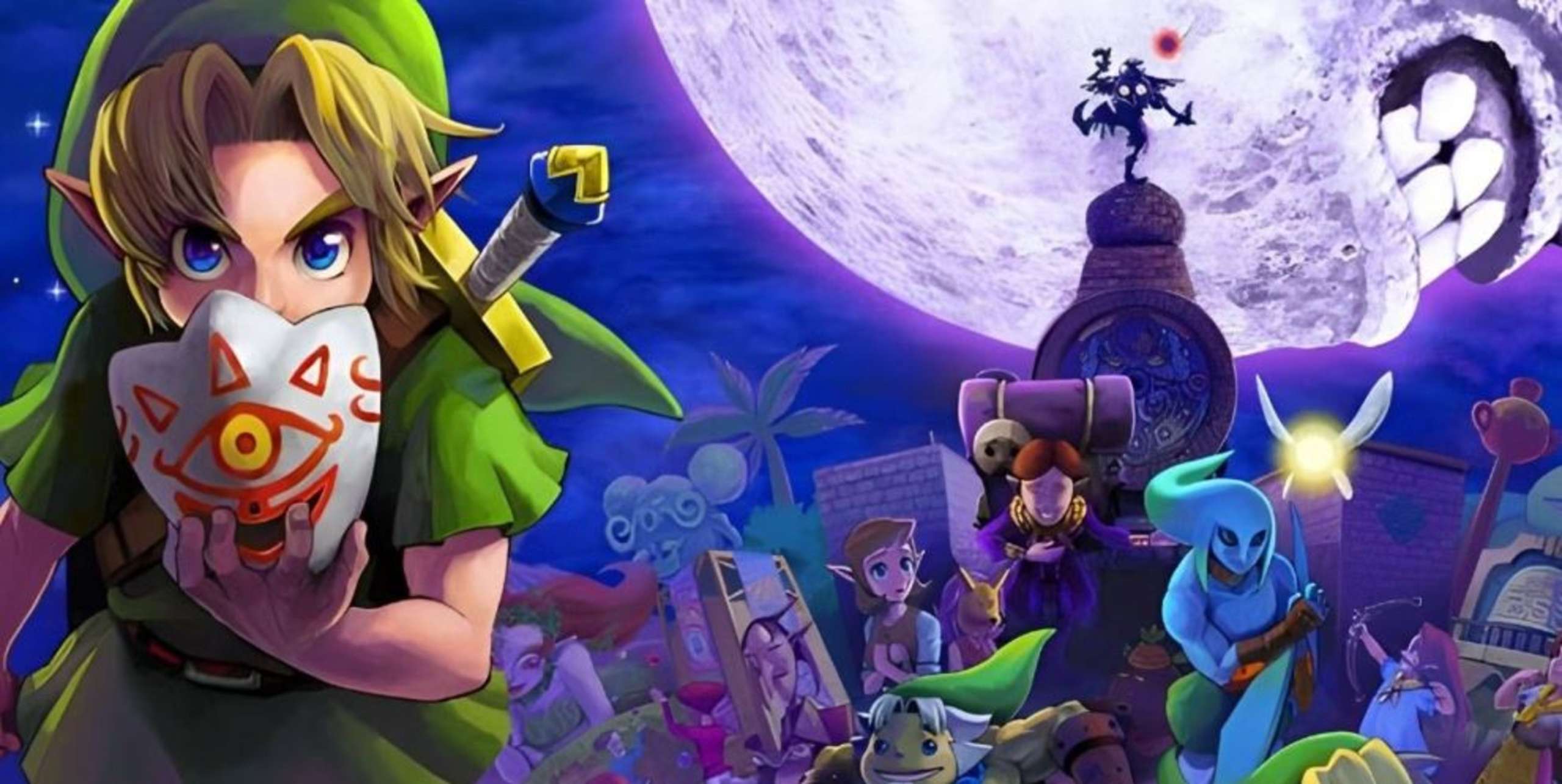 The Legend of Zelda A Talented Majora's Mask Fan Makes A Beautiful  Wallpaper Featuring Link And Skull Kid That Is Even Animated | Happy Gamer