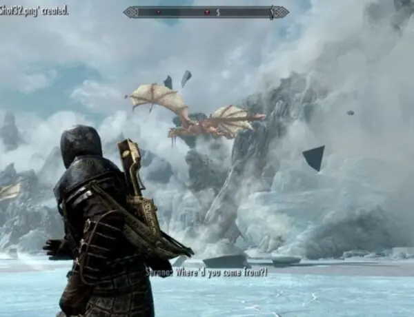 Dragons In The Elder Scrolls 5: Skyrim Are Impressive, But The Game's Infamous Bugs Are Just As Memorable