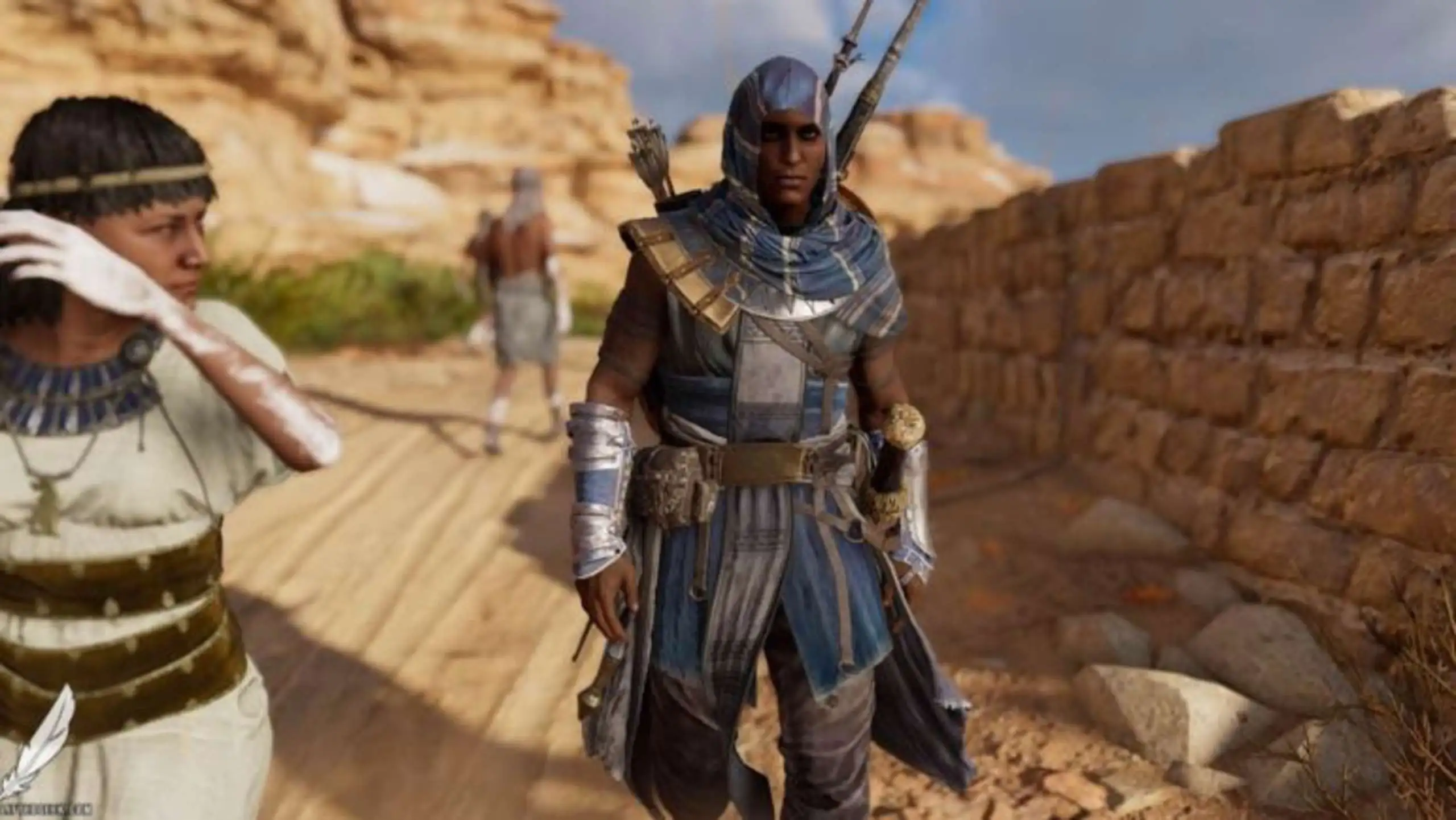 This Assassin's Creed Origins Cosplay Is Incredible, Featuring The Gold Mask And Winged Shield That Were Integral To Bayek's Servant Of Amun Armor.