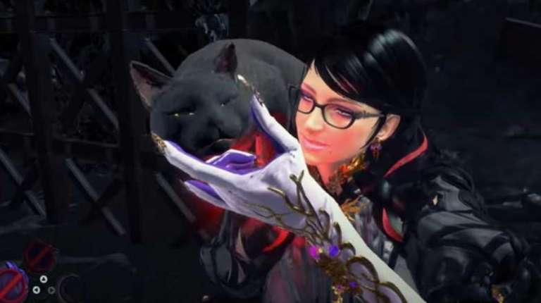 A Screenshot Of A Cat In What Appears To Be A Pretty Hilarious Posture Has Been Making Players Of PlatinumGames Bayonetta 3 Giggle