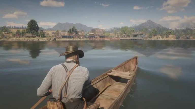 In Red Dead Redemption 2, You Get Nervous When A Bear Swims Across The Lake To Meet You