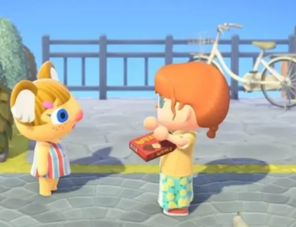 A Player Of Animal Crossing: New Horizons Decided To Re-Create The Dinosaur Car Driven By Fred And Wilma Flintstone In The Game