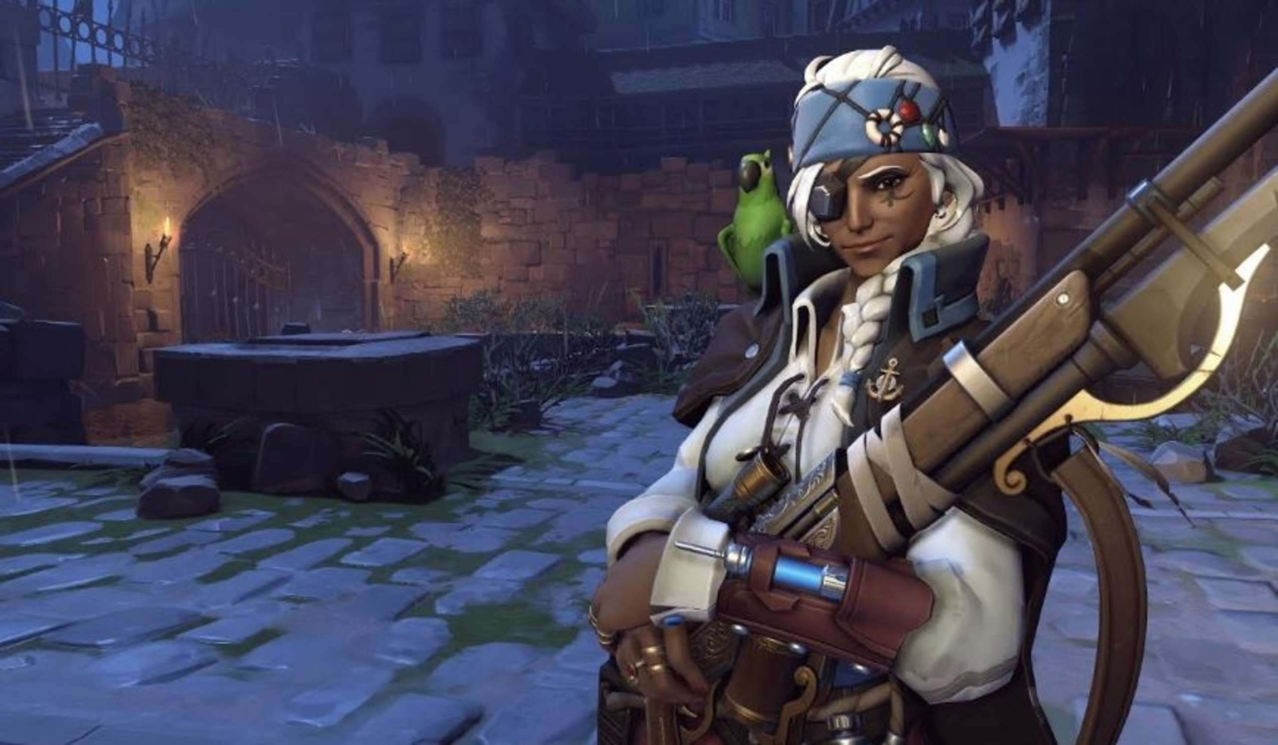 Gamers Learn That The Corsair Skin For Ana In Overwatch 2 Is Lacking A key Component The Parrot Sidekick