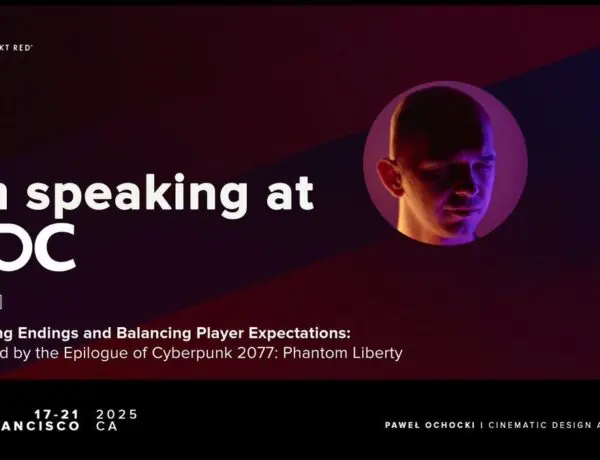 CD PROJEKT RED's Cinematic Design Lead to Speak at GDC 2025