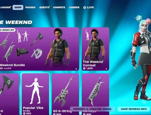 Fortnite Fans React to The Weeknd's New Emote