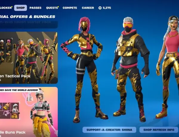 Exciting New Golden Tactical Pack in Fortnite!