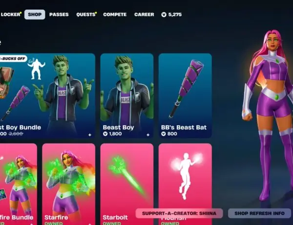 Starfire and Beast Boy Return to the Item Shop: Fans React!