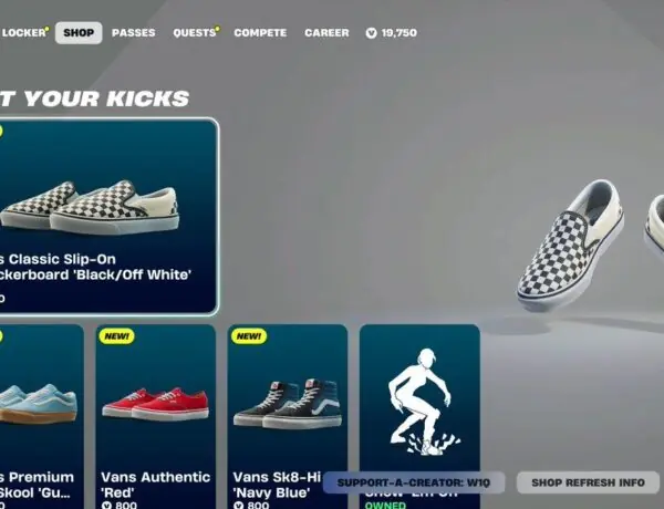 Fortnite Drops Vans Collab and McLaren Senna in New Item Shop Update