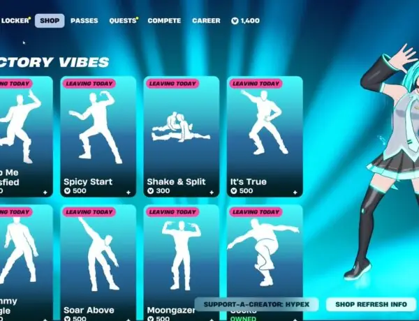 Fortnite Shocks Fans With New 'LEAVING TODAY' Shop Warning