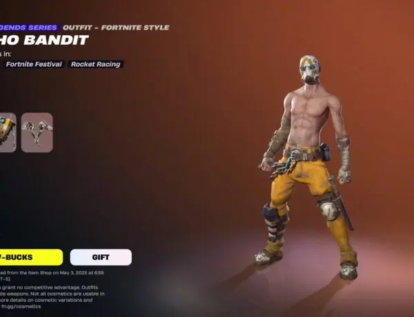 Psycho Bandit and Claptrap Return in Epic Fortnite Collab