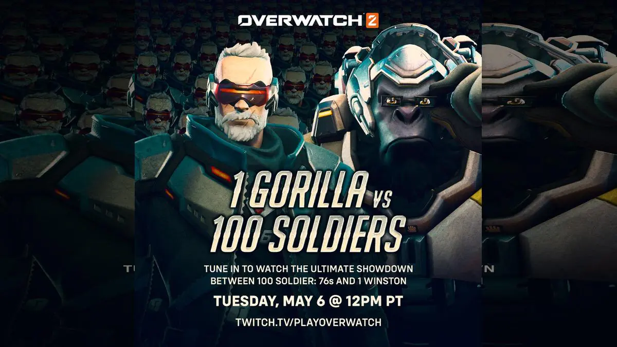 1 Gorilla vs 100 Soldiers: Overwatch's Wildest Showdown Yet