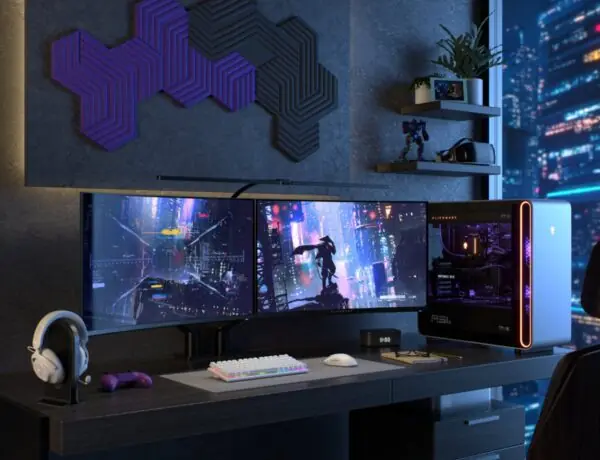 Alienware's new dream setup has gamers drooling over black and purple vibes