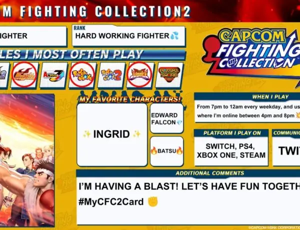 Capcom Fighting Collection 2 Drops With Custom Player Cards And Hype