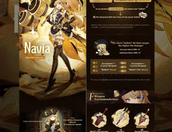 Genshin Impact 5.6 Leaks: Navia's Big Role in Spina di Rosula