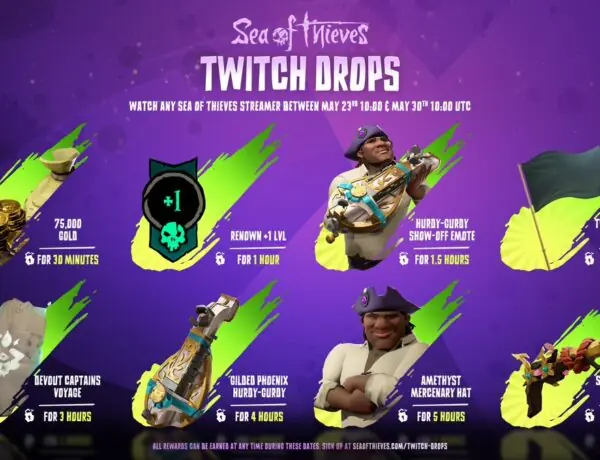 Sea of Thieves Twitch Drops Return With New Rewards But Fans Aren't Happy