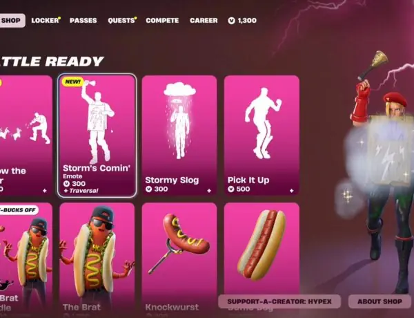 Fortnite Drops 2 New Emotes and Brings Back Stormy Slog - HYPEX Shares the Hype