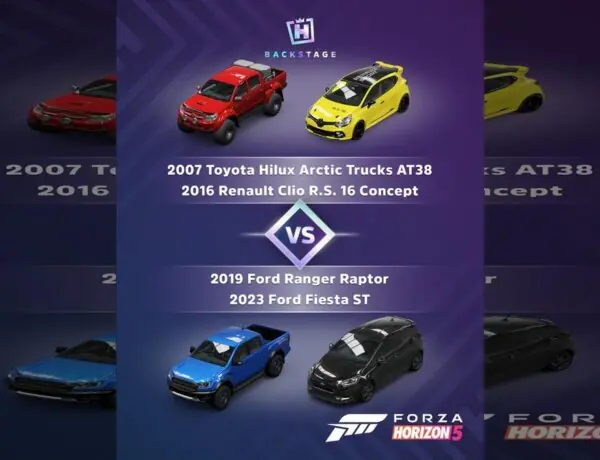 Forza Horizon Players Torn Between Hilux and Fiesta in Latest Backstage Vote