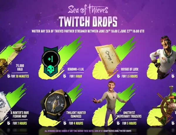 Sea of Thieves Twitch Drops Return With Mixed Reactions From Players