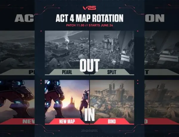 VALORANT Shakes Up Competitive Map Pool: Pearl and Split Out, Bind Returns With New Map