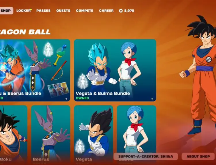 Dragon Ball Skins Return to Fortnite - But Fans Want More