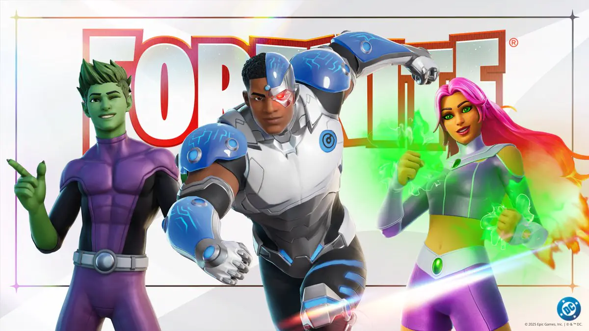 Fortnite Finally Adds Cyborg to Complete Teen Titans Squad