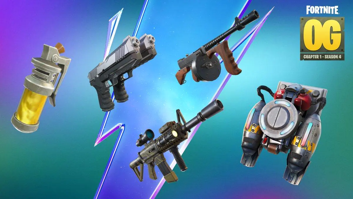 Fortnite OG Season 4 brings back Drum Gun and fan-favorite weapons