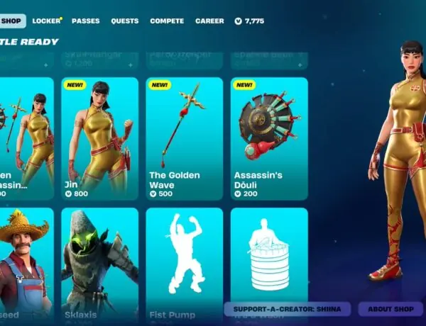 Fortnite's Golden Assassin Jin Skin Drops and Gamers Are Losing It
