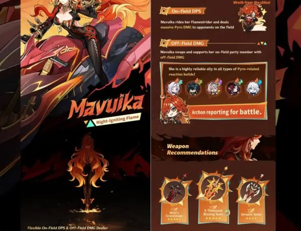 Genshin Impact's Pyro Archon Mavuika Sparks Heated Fan Debates