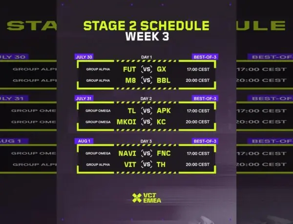 VCT EMEA Stage 2 Heats Up With More Action Tomorrow