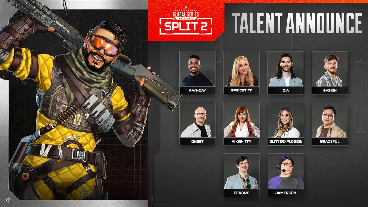 Apex Legends ALGS Split 2 Pro League Casting Crew Revealed And Gamers Are Hyped