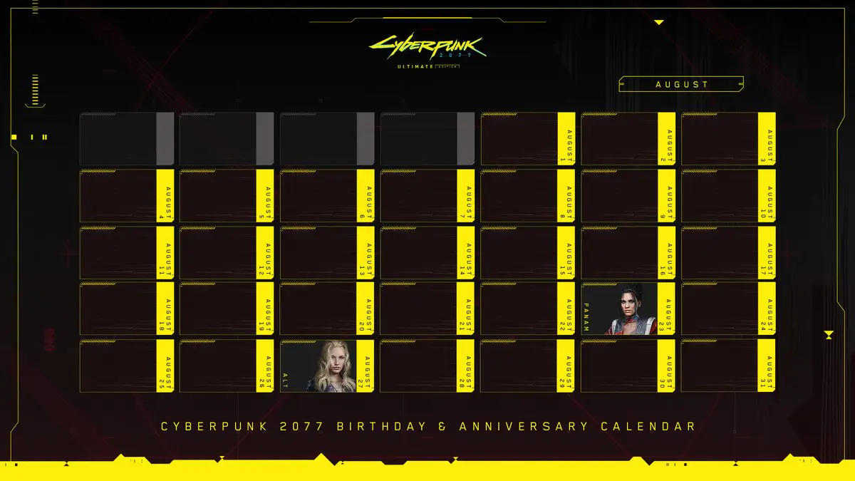 Cyberpunk 2077 Fans Go Wild Over Panam and Alt's August Birthdays