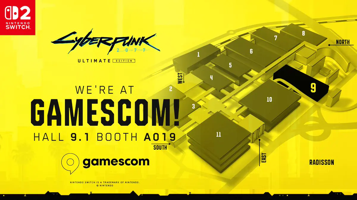 Cyberpunk 2077 Ultimate Edition Hits Nintendo Switch 2 At Gamescom