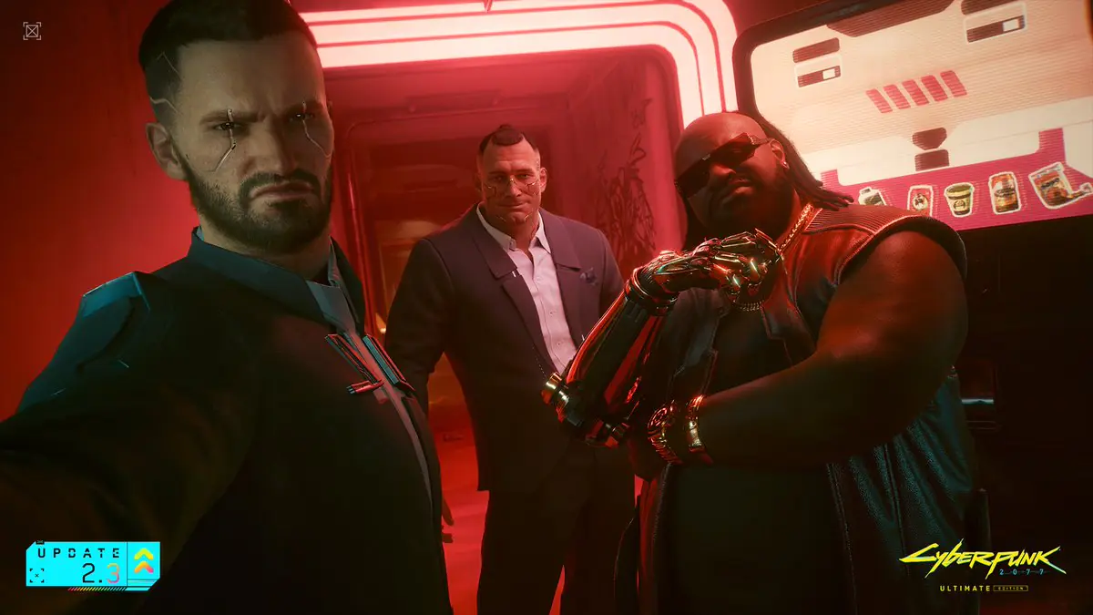 Cyberpunk 2077 Update 2.3 Lets You Pose With Brendan The Vending Machine