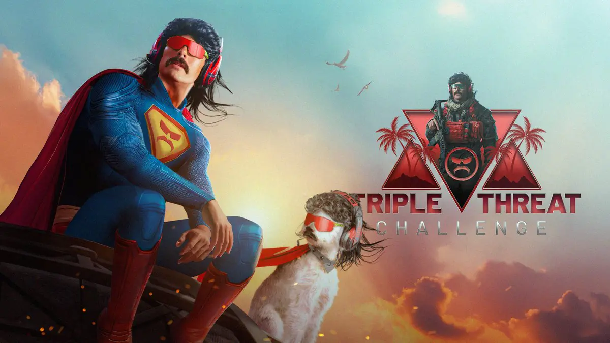 Dr Disrespect Drops Triple Threat Challenge in Warzone, Fortnite, and THE FINALS