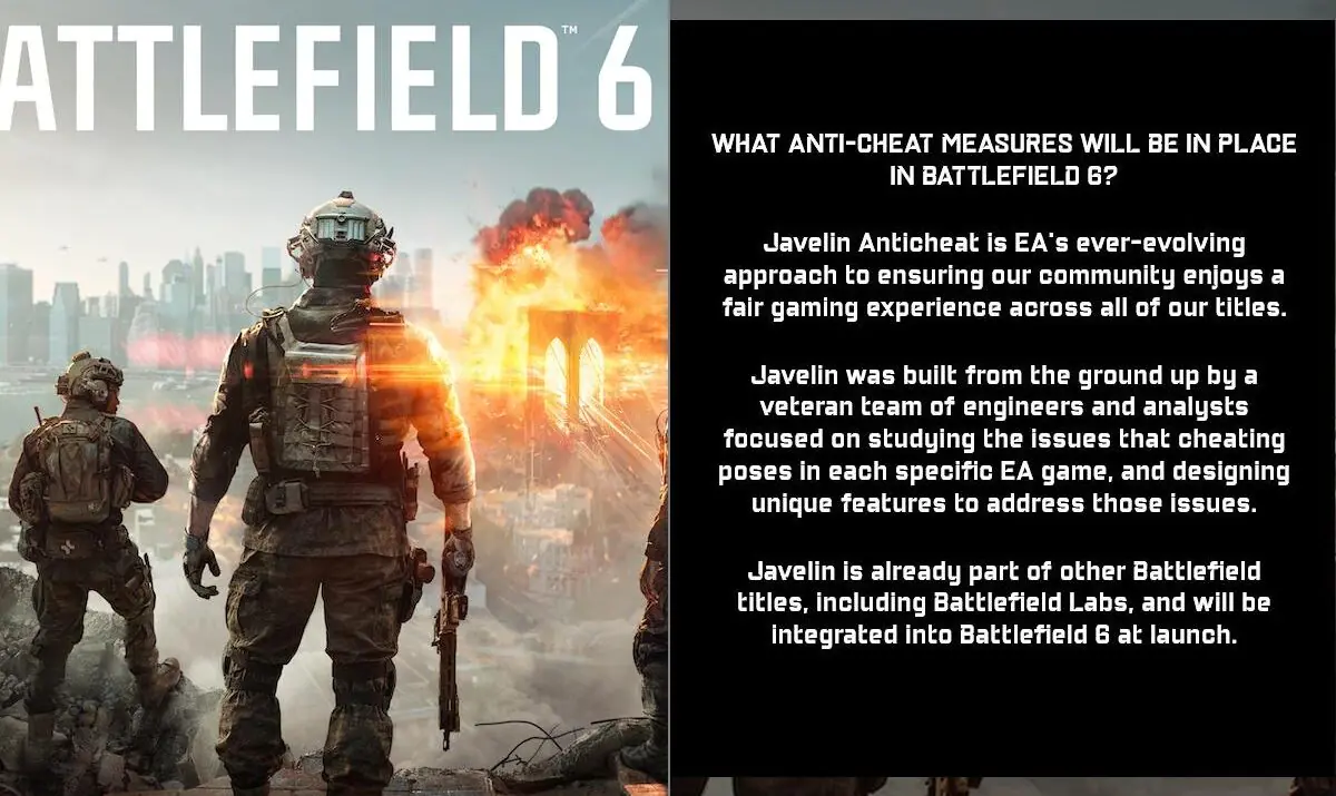 EA's Javelin Anti-Cheat Coming to Battlefield 6 - But Does It Actually Work?
