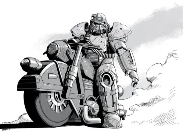 Fallout Fans Demand Motorcycles After Insane Power Armor Art Goes Viral