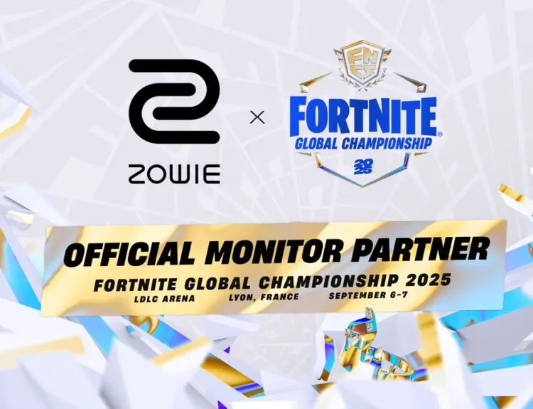 Fortnite Global Championships 2025 Picks ZOWIE XL2566X+ As Official Monitor With 360Hz