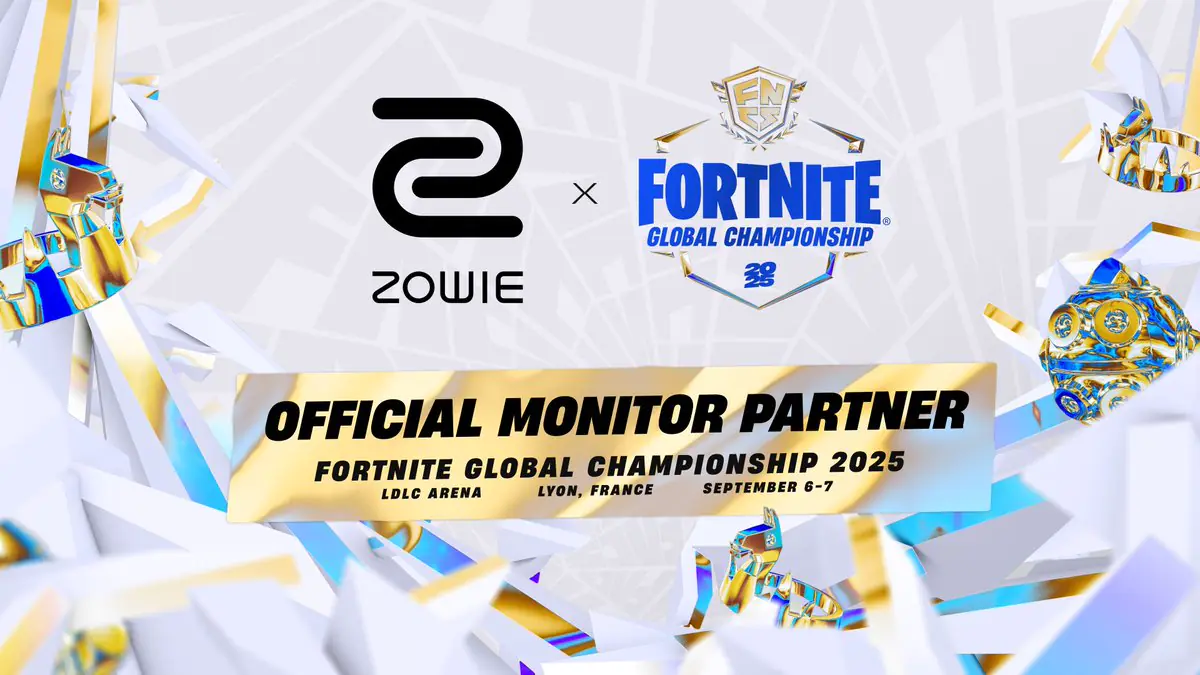 Fortnite Global Championships 2025 Picks ZOWIE XL2566X+ As Official Monitor With 360Hz