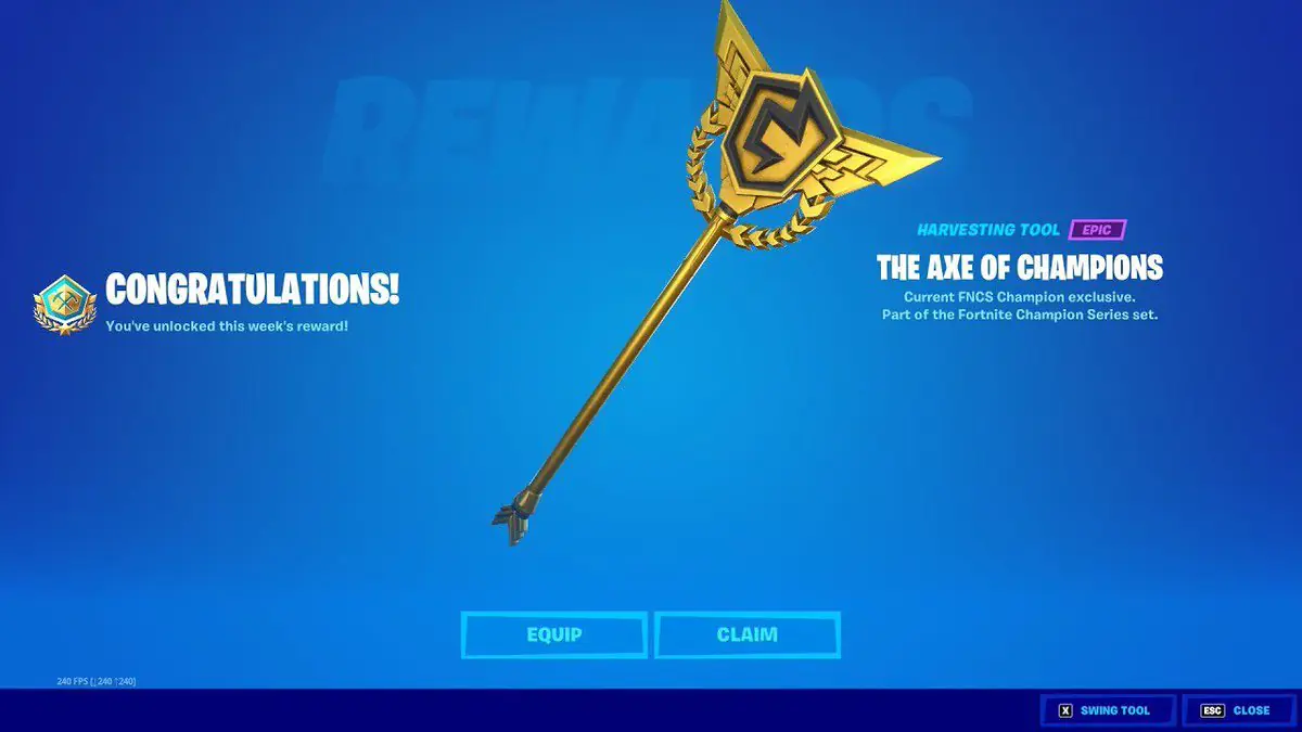 Fortnite's Axe of Champions 1.0 Hits Shop September 4 – Players React